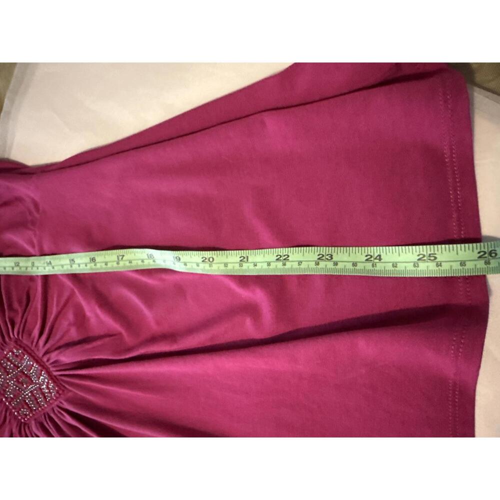 White House Black Market Sleeveless Pink Top with Beaded Detail, Size S - Picture 7 of 7